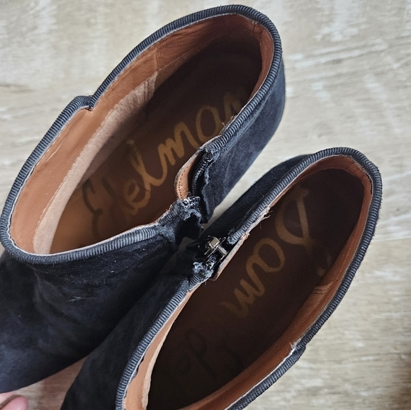 Sam Edelman Betty Suede Leather Ankle Booties - Picture 9 of 16